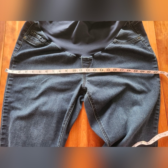 Indigo blue full panel maternity jean size 2xl - Picture 2 of 5